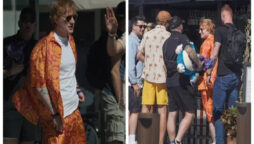 Ed Sheeran enjoying yacht trip during his Ibiza vacation