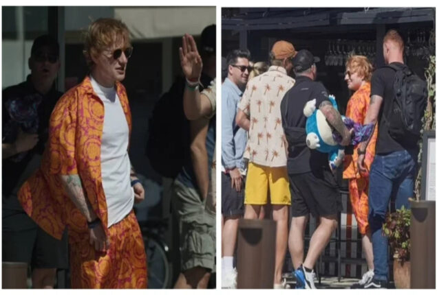 Ed Sheeran enjoying yacht trip during his Ibiza vacation