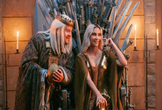 Kim Kardashian and James Corden collaborated in comic movie