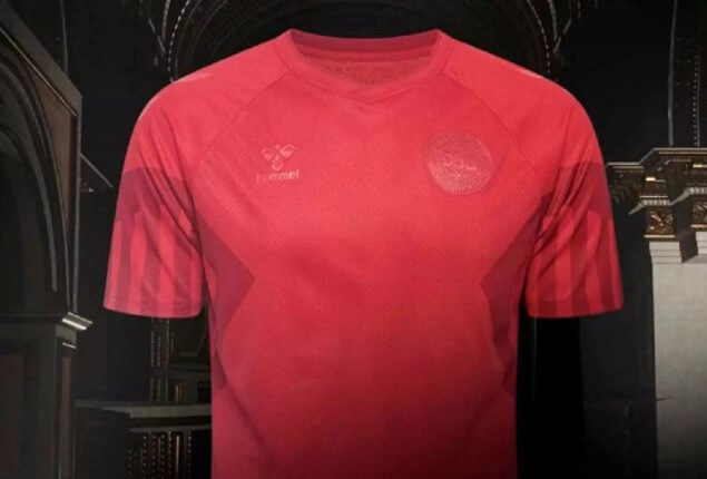 Hummel tones down logo on Denmark’s Qatar World Cup kit