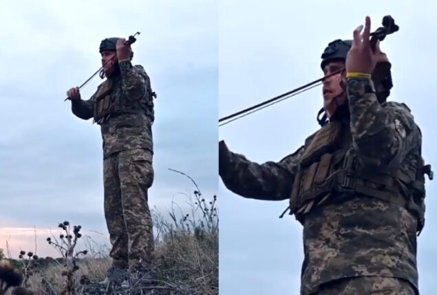 Ukrainian soldier