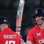 Ben Duckett scores 70 runs whereas Harry Brook smashes 81 runs against Pakistan