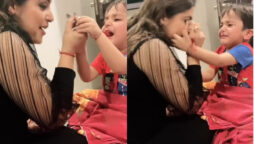 Watch viral: little boy crying as his mother removes her fake eyelashes