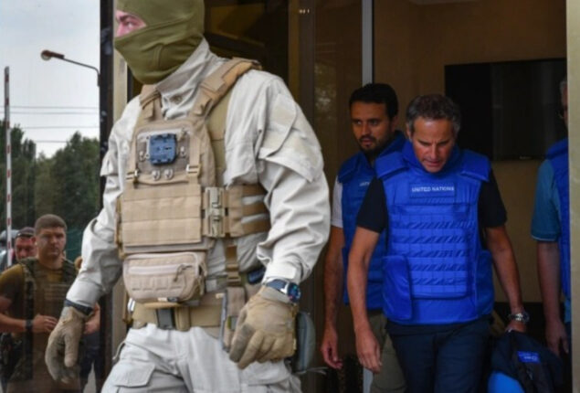 UN team visits nuclear plant in Ukraine after being held up by fighting