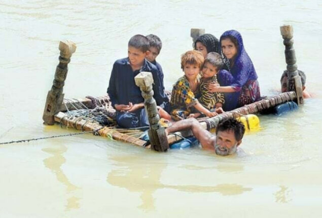 10 times normal rainfall flooded Pakistan claims European Space Agency