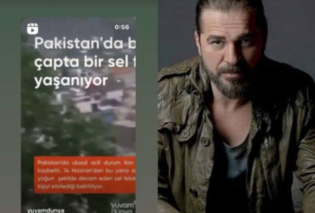 Ertuğrul star Engin Altan Düzyatan prays for the Pakistani amid floods