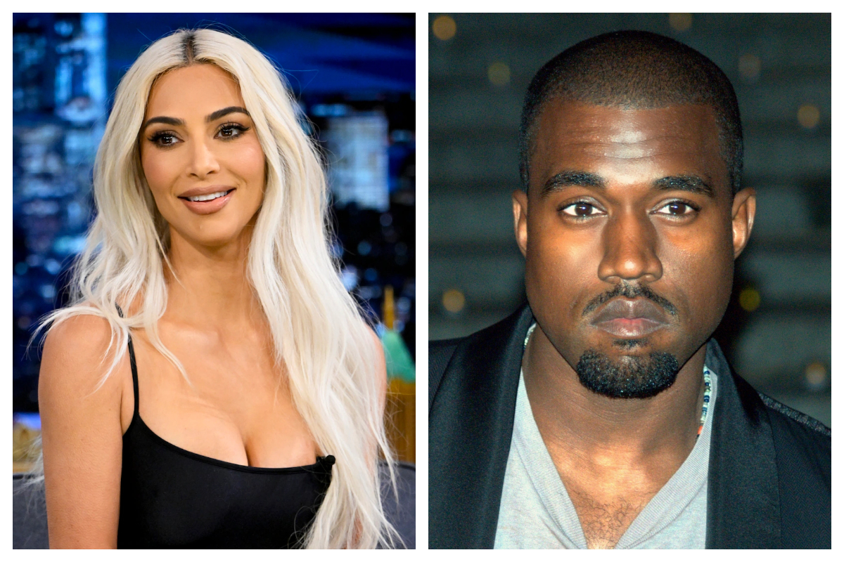 Kanye West and Kim Kardashian