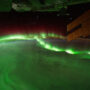 Astronauts capture aurora lights display from space
