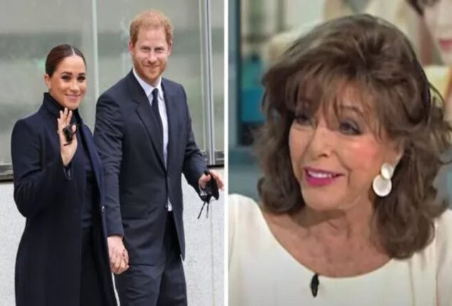 Joan Collins slams Meghan Markle and Prince Harry to UK