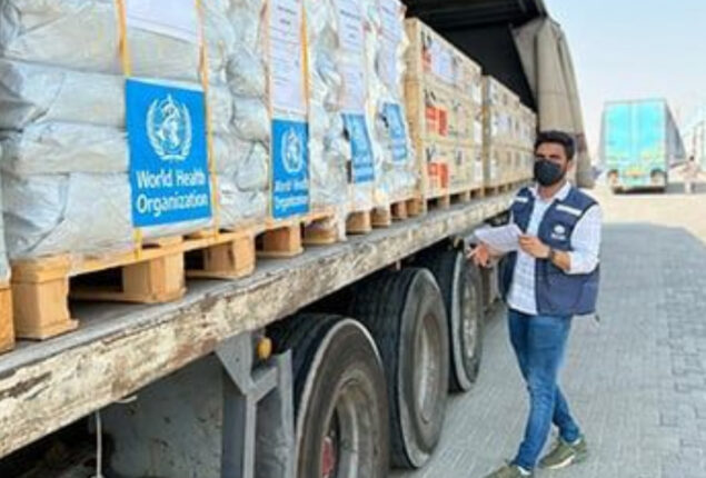 WHO: Two shipments carrying emergency medical supplies arrive in Karachi