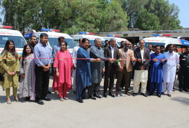 Health Department launched 1122 Sindh Emergency Services in Hyderabad