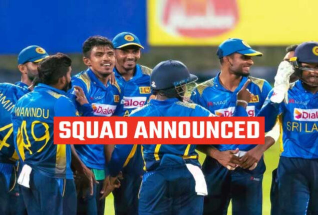 Sri Lanka recalls Asia Cup team for T20 World Cup