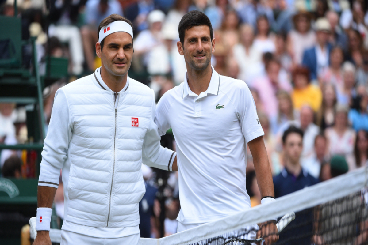 Novak Djokovic bids farewell to Roger Federer
