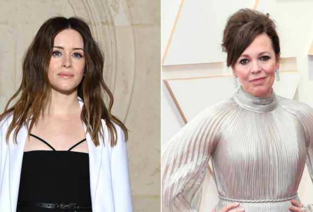 Actors Claire Foy and Olivia Colman reflect on playing Queen Elizabeth in “The Crown”