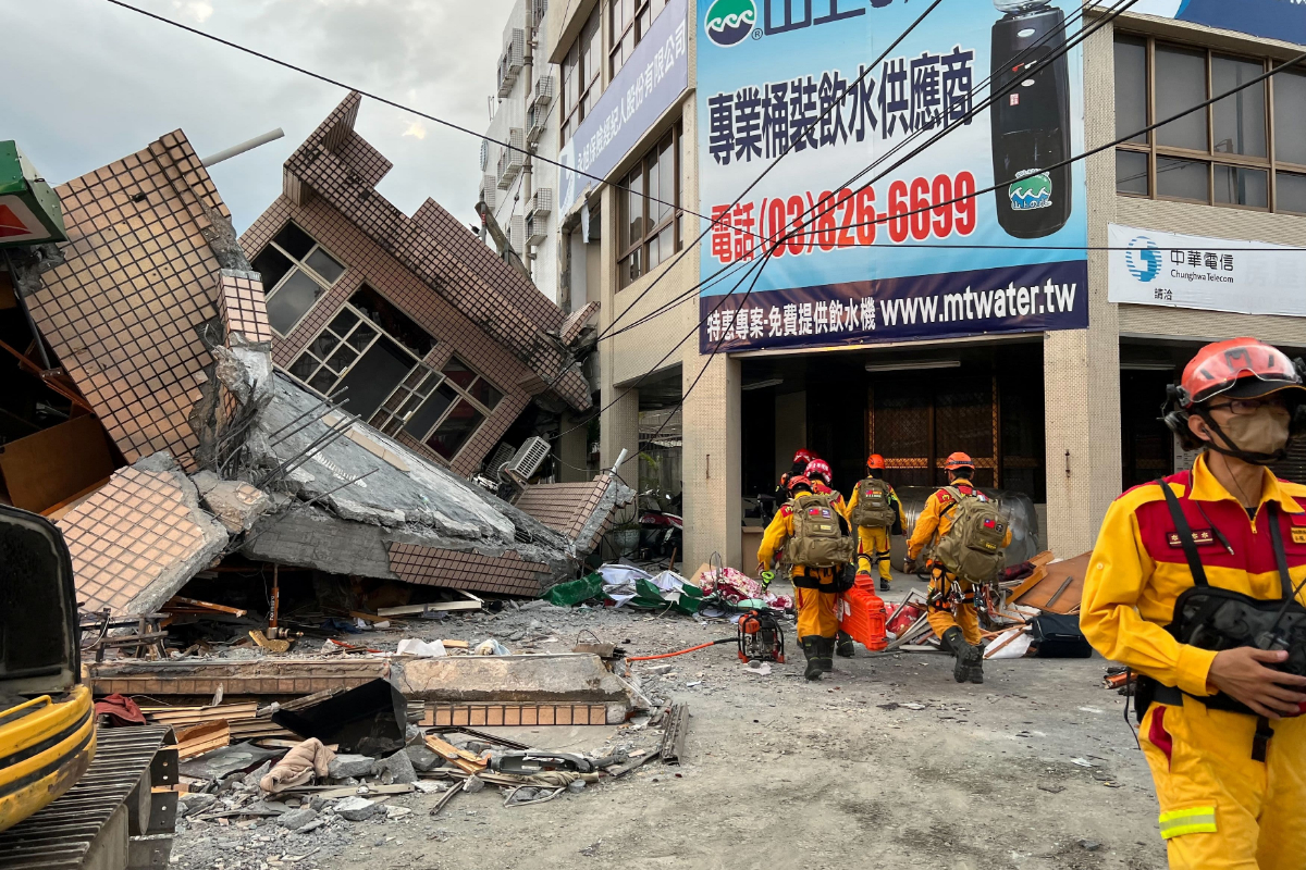earthquake in southeastern Taiwan