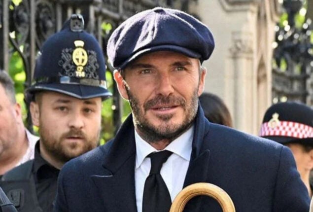 Why did David Beckham refuse the opportunity’ to directly to the coffin of the Queen?