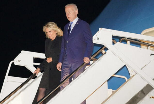 Joe Biden arrives for the queen’s funeral, Truss meeting postponed