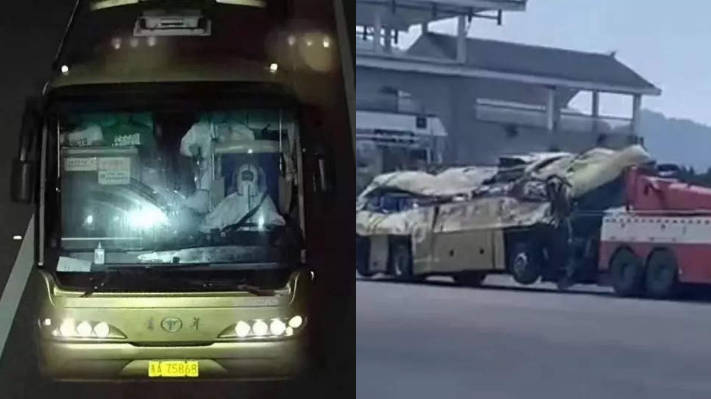 China quarantine bus crash