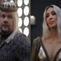 Kim Kardashian and James Corden do ‘House of the Dragon’