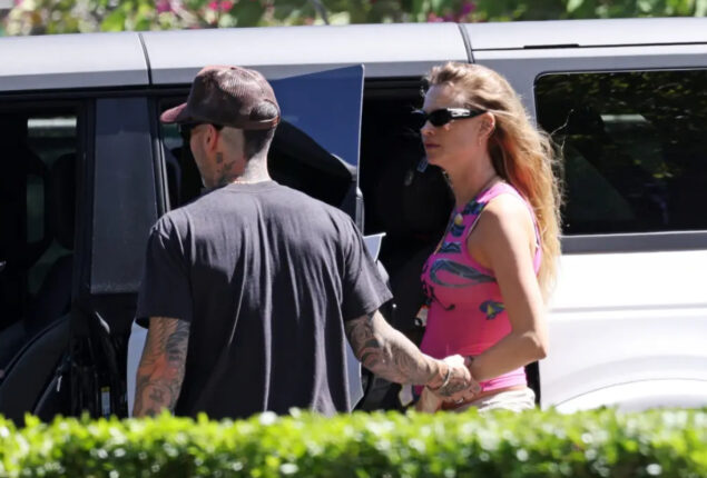 Adam Levine spotted with his wife Behati Prinsloo after amid cheating scandal