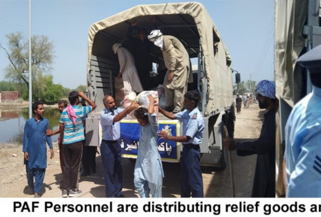 PAF continues rehabilitation activities in flood affected areas of the country  
