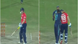 PAK vs ENG: Rauf hugs Brook after ball stuck in helmet