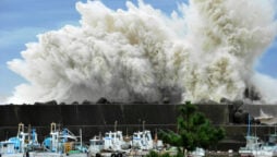 Typhoon strikes central Japan