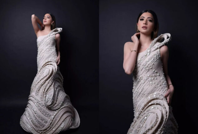 Aymen Saleem undoubtedly looks the best dressed female for awards night