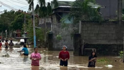 Philippines typhoon kills five rescuers