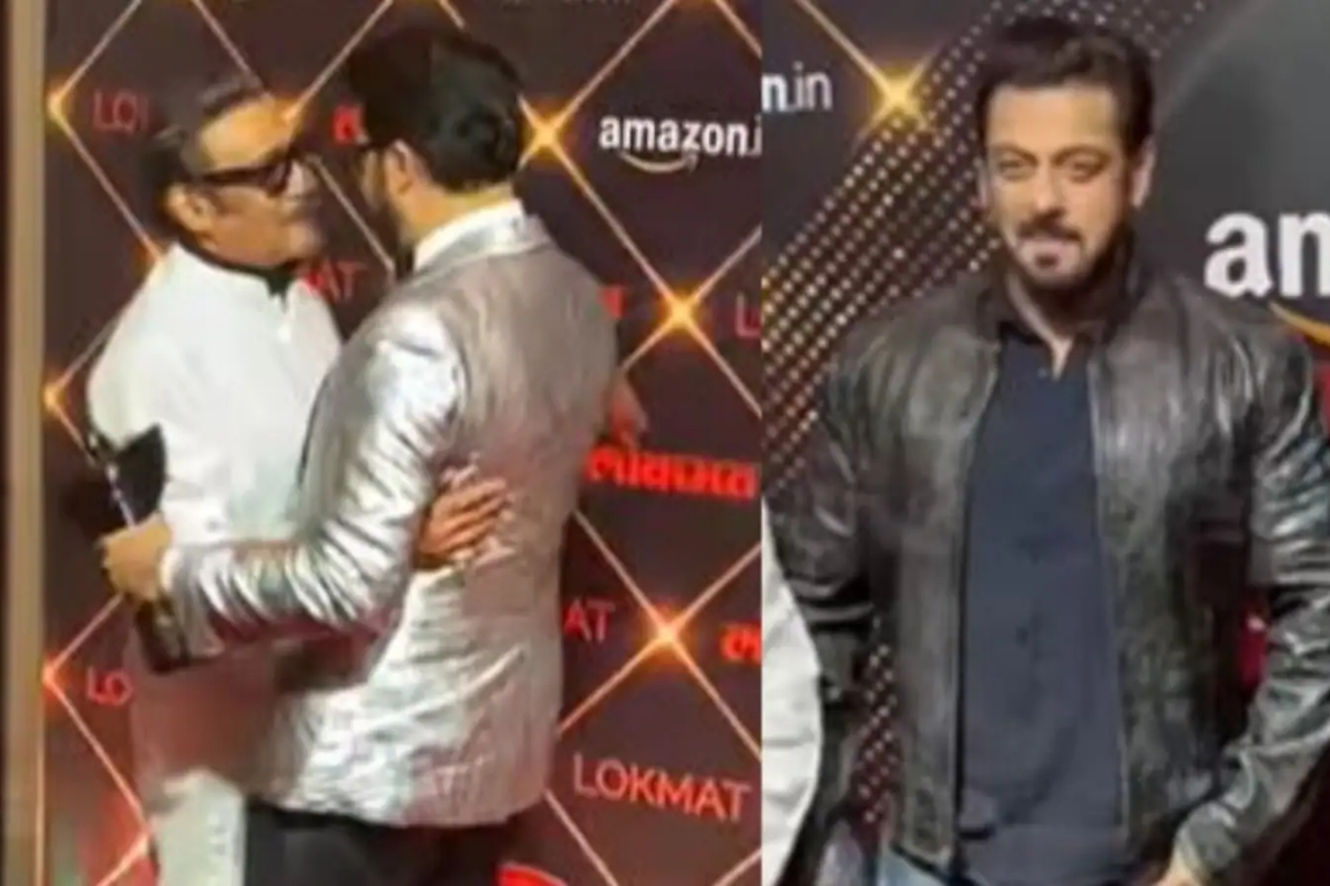 Jackie Shroff hugs Abhishek