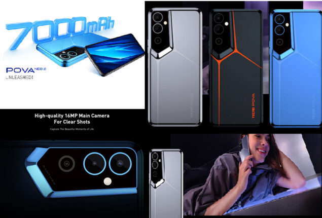 Tecno Pova Neo 2 with 7000mAh battery, Helio G85 chip, 90Hz screen