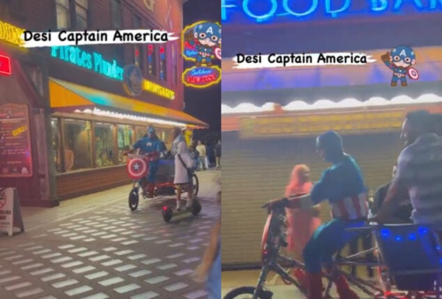 Desi captain America drives a Rikshaw in Seattle