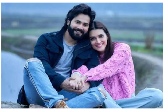 Varun Dhawan and Kriti Sanon share glimpses of a recording studio