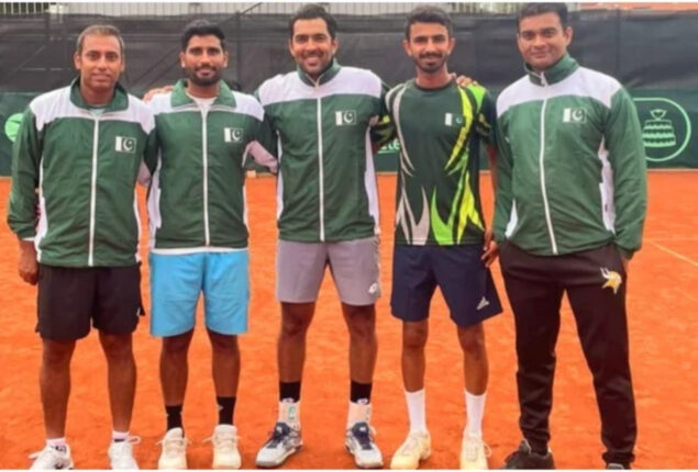 Pakistan's tennis team Davis Cup World