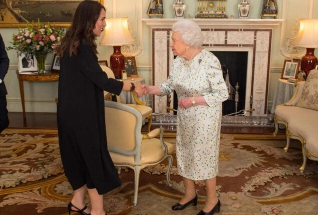 Jacinda Ardern and Queen