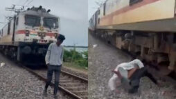 Speeding train hits a boy while he making an Instagram video