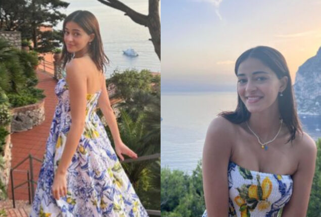 Ananya Panday captures a sunset in Italy