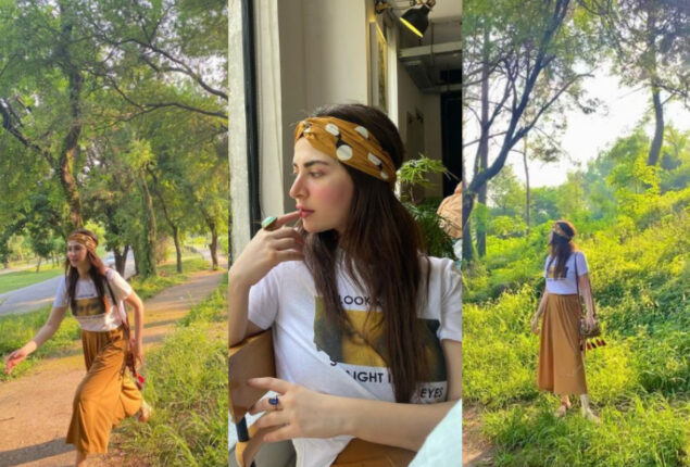 Naimal Khawar soaks up in the morning Sun as she radiates glow