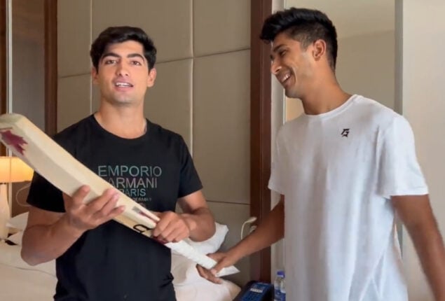 Naseem Shah auctioned off the bat which used to win PAKvAFG 
