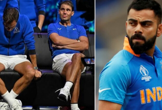 Virat Kohli tweets in response to Federer and Nadal’s crying photos