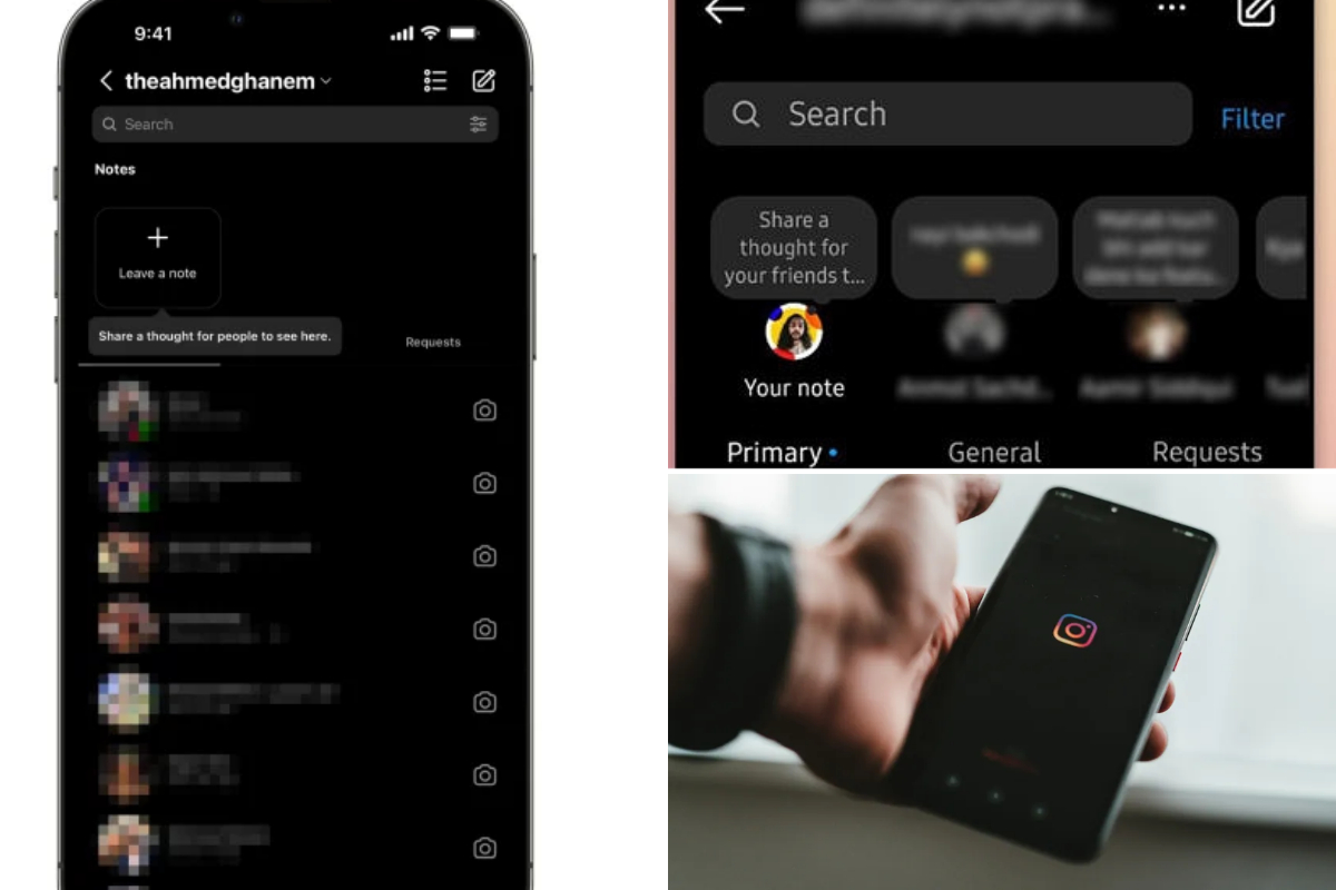 Instagram new feature add notes
