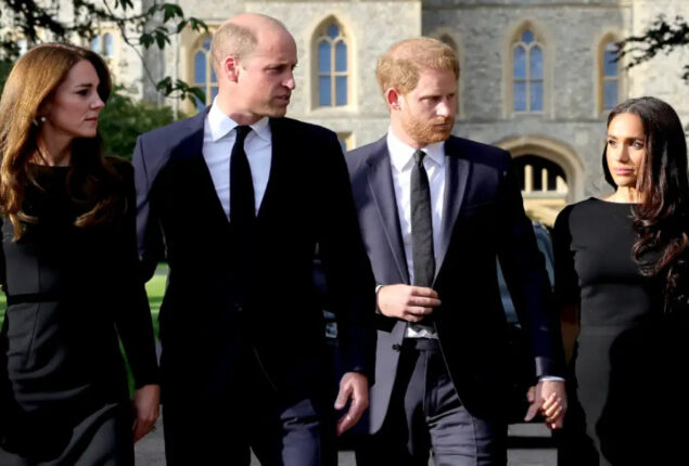 Kate Middleton & Meghan Markle pays tribute to Queen with Prince William & Prince Harry