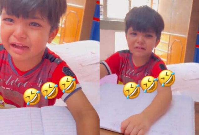 Little boy crying
