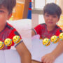 Watch: Little boy crying over protest against study