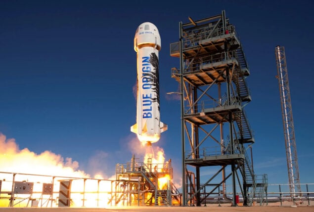 Rocket from Jeff Bezos’ Blue Origin blows up during live stream