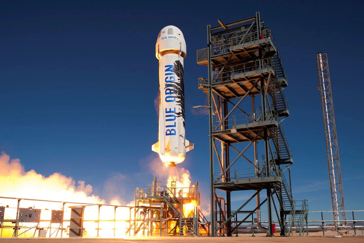 Rocket from Jeff Bezos' Blue Origin