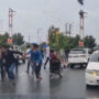 Speeding car hits brawling students in terrifying video