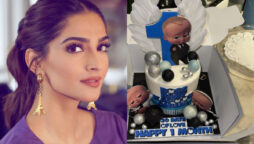 Sonam Kapoor celebrates son’s first month with Boss Baby cake