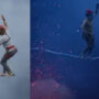 World Record: Daredevils walk slackline over active volcano
