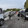 Civilian convoy attacked in Ukraine, 20 dead